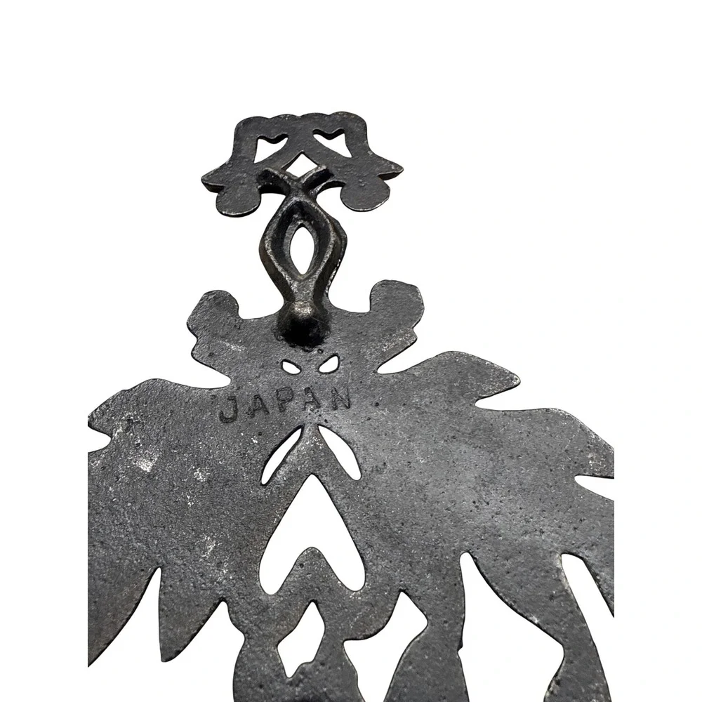 Vtg Rustic Farmhouse‎ Cast Iron Trivets Cottagecore Kitchen Primitive Wall Decor